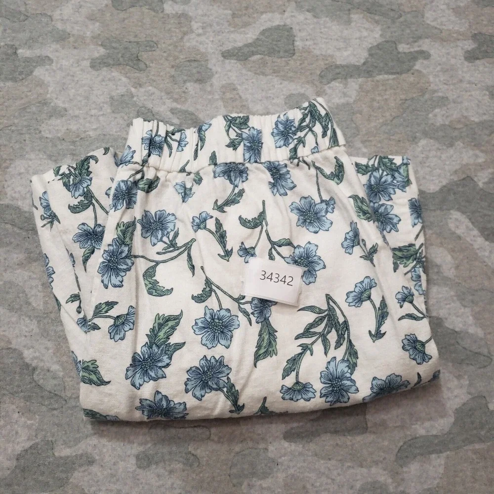 j Crew Re-Imagined Shorts Womens‎ 27 White Linen Blend Floral